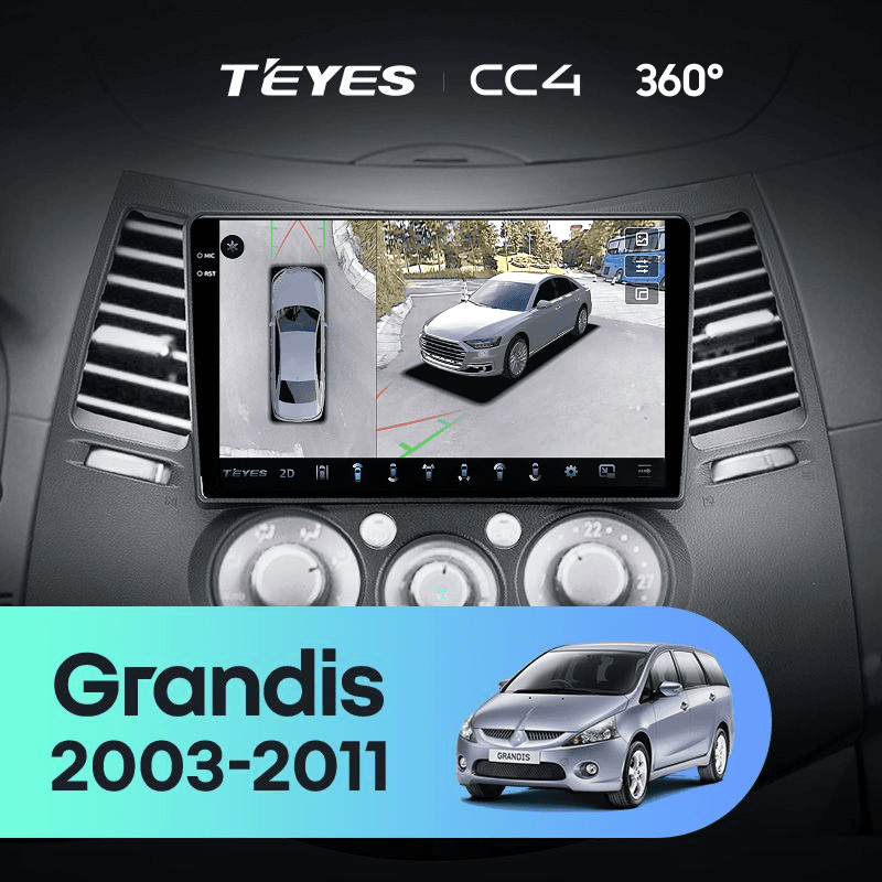 Штатная магнитола Teyes CC4 360 6/64 Mitsubishi Grandis 1 (2003-2011) F2