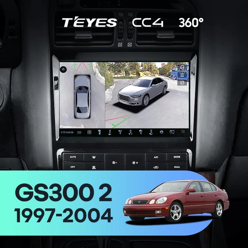 Штатная магнитола Teyes CC4 360 8/128 Lexus GS300 2 S160 (1997-2004) Тип-B