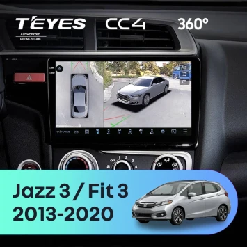 Штатная магнитола Teyes CC4 360 8/128 Honda Fit 3 (2013-2020) Тип-B