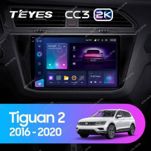 Штатная магнитола Teyes CC3 2K 360 6/128 Volkswagen Tiguan 2 (2016-2018) Тип-A