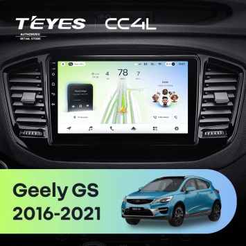 Штатная магнитола Teyes CC4L 4/64 Geely GS (2016-2021)