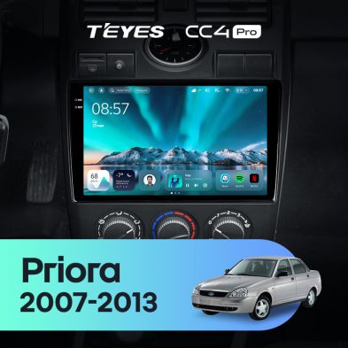 Штатная магнитола Teyes CC4 Pro 8/128 Lada Priora 1 (2007-2013) F1