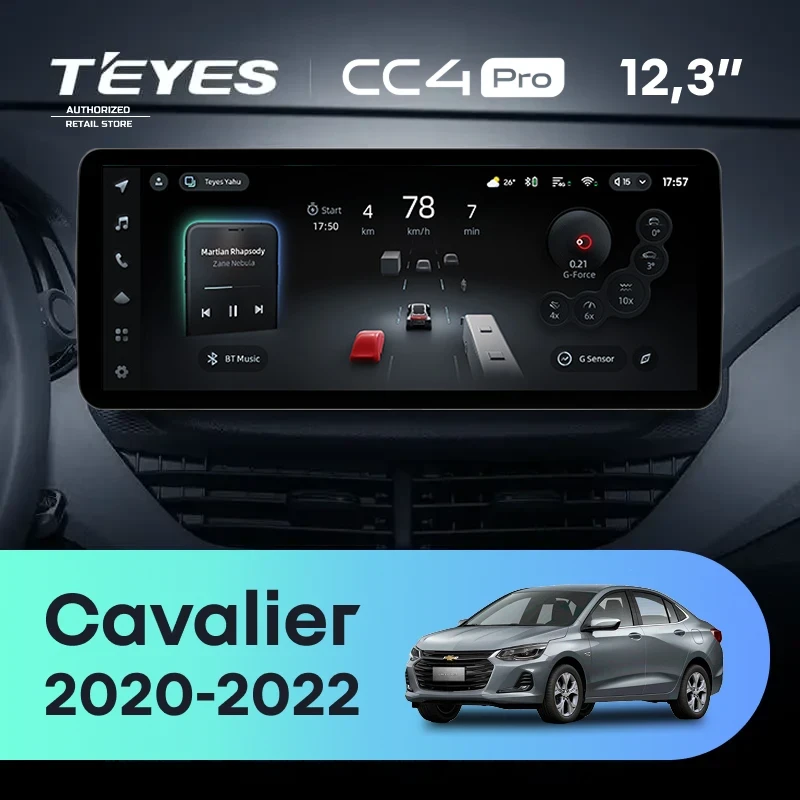 Штатная магнитола Teyes CC4 Pro 12.3" 8/128 Chevrolet Cavalier (2020-2022)