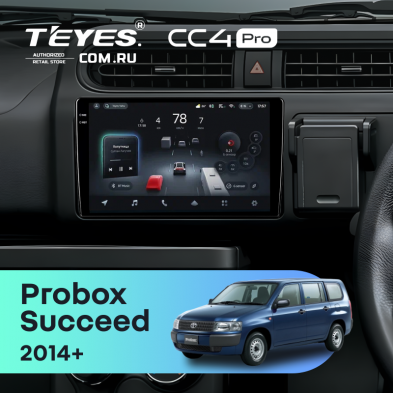 Штатная магнитола Teyes CC4 Pro 12/256 Toyota Succeed (2014-)