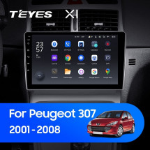 Штатная магнитола Teyes X1 4G 2/32 Peugeot 307 1 (2001-2008)
