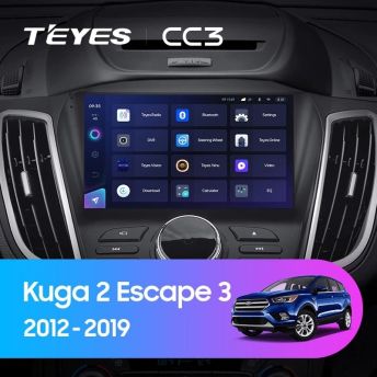 Штатная магнитола Teyes CC3 4/32 Ford Escape 3 (2012-2019) Тип-B