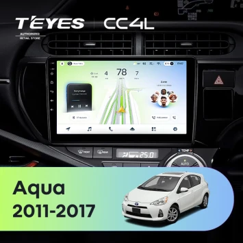 Штатная магнитола Teyes CC4L 6/64 с DTS Toyota Aqua (2011-2017) Правый руль