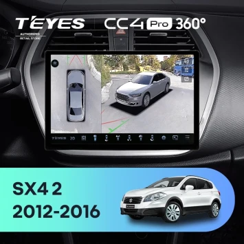 Штатная магнитола Teyes CC4 Pro 360 12/256 Suzuki SX4 2 (2012-2016) (11")