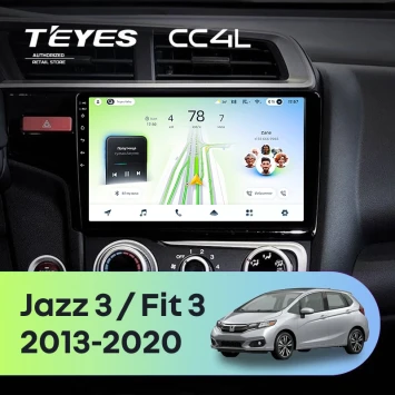 Штатная магнитола Teyes CC4L 6/64 с DTS Honda Fit 3 (2013-2020) Тип-B