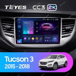 Штатная магнитола Teyes CC3 2K 4/32 Hyundai Tucson 3 (2015-2018) Тип-B