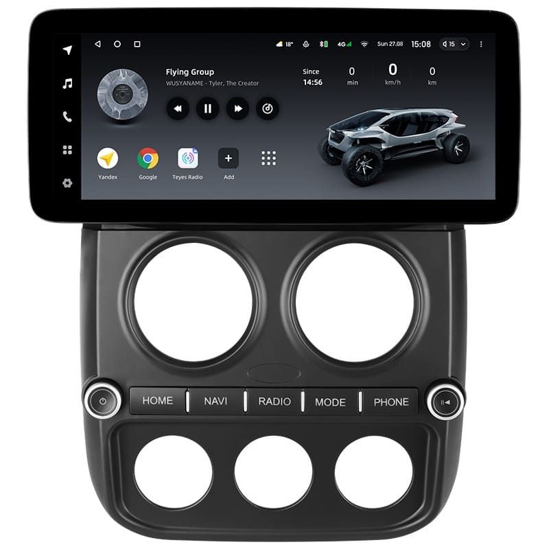 Переходная рамка Jeep Compass MK (2010-2016) (12,3&quot;)