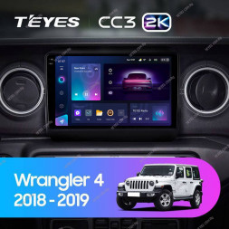 Штатная магнитола Teyes CC3 2K 6/128 Jeep Wrangler 4 JL (2018-2019)