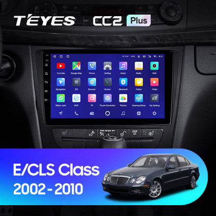 Штатная магнитола Teyes CC2 Plus 6/128 Mercedes Benz E-Class S211 W211 CLS-Class C219 (2002-2010)