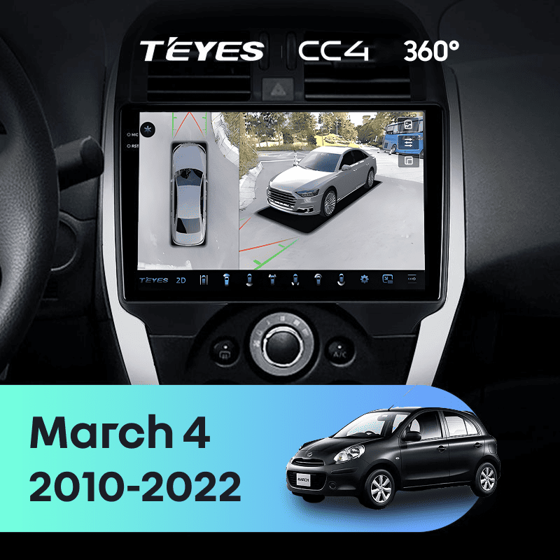 Штатная магнитола Teyes CC4 360 8/128 Nissan March 4 (K13) (2010-2022) F1