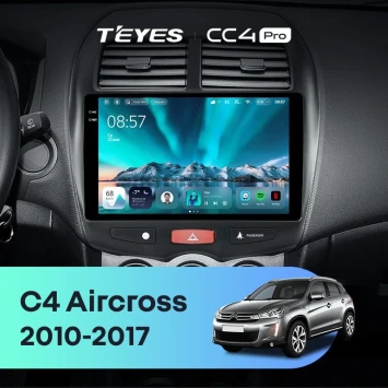 Штатная магнитола Teyes CC4 Pro 8/128 Citroen C4 Aircross (2010-2017) F1 Тип-B