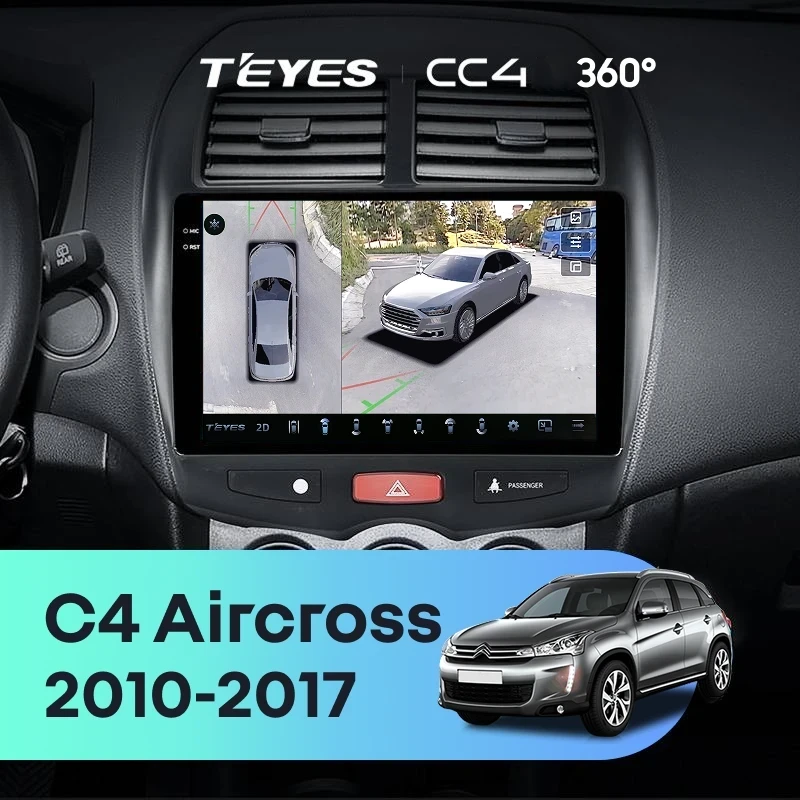 Штатная магнитола Teyes CC4 360 8/128 Citroen C4 Aircross (2010-2017) F1 Тип-B
