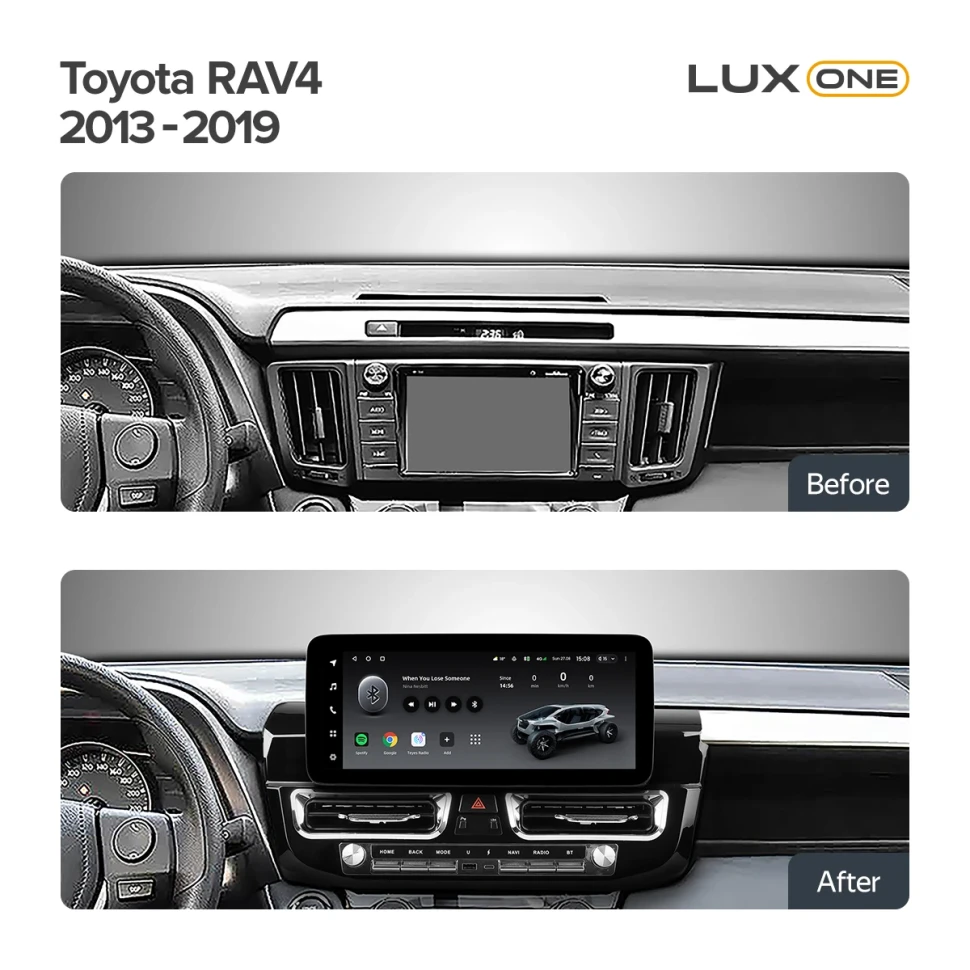 Переходная рамка Toyota RAV4 XA40 (2012-2018) F2 (12,3")