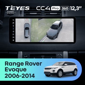 Штатная магнитола Teyes CC4 Pro 12.3" 360 8/128 Land Rover Range Rover Evoque (2011-2018) Тип-A
