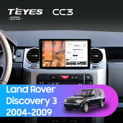 Штатная магнитола Teyes CC3 4/32 Land Rover Discovery 3 (2004-2009) F2