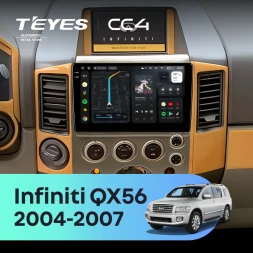 Штатная магнитола Teyes CC4 8/128 Infiniti QX56 (2004-2007)