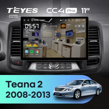 Штатная магнитола Teyes CC4 Pro 8/128 Nissan Teana J32 (2008-2013) Тип-B (11") F3