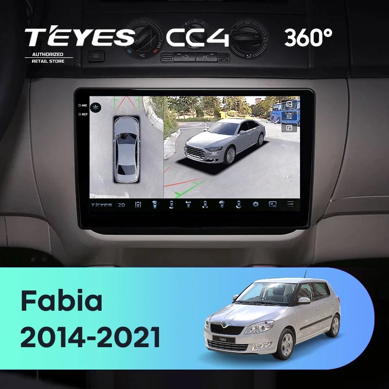 Штатная магнитола Teyes CC4 360 6/64 Skoda Fabia (2014-2021)