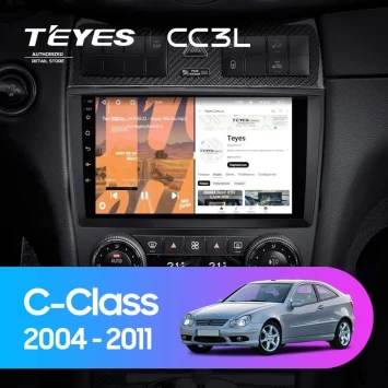 Штатная магнитола Teyes CC3L 4/64 Mercedes-Benz C-Class W203 CL203 C209 A209 (2004-2011)