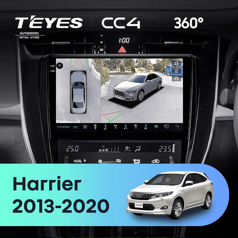 Штатная магнитола Teyes CC4 360 8/128 Toyota Harrier XU60 (2013-2020) F2