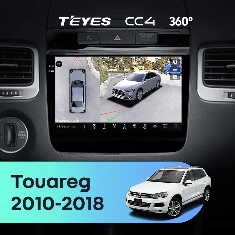 Штатная магнитола Teyes CC4 360 8/128 Volkswagen Touareg FL NF (2010-2018) Тип-B