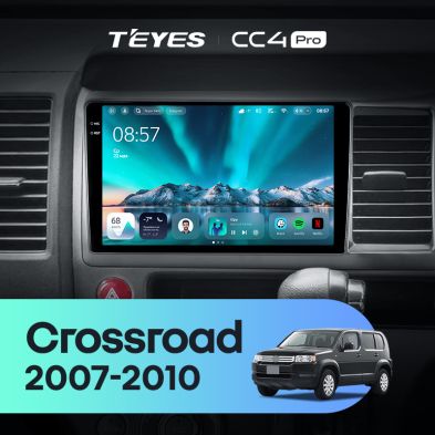 Штатная магнитола Teyes CC4 Pro 8/128 Honda Crossroad (2007-2010) Правый руль
