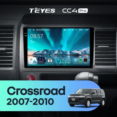 Штатная магнитола Teyes CC4 Pro 8/128 Honda Crossroad (2007-2010) Правый руль