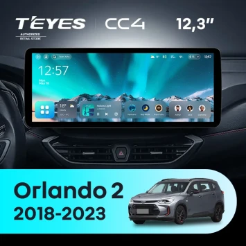Штатная магнитола Teyes CC4 12.3" 6/64 Chevrolet Orlando 2 (2018-2023) Тип-A