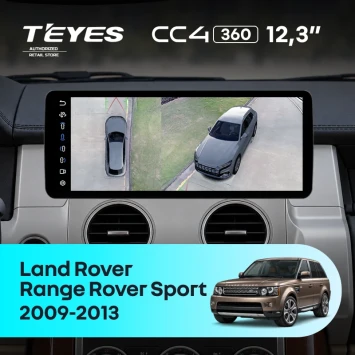 Штатная магнитола Teyes CC4 12.3" 360 8/128 Land Rover Range Rover Sport (2009-2013)