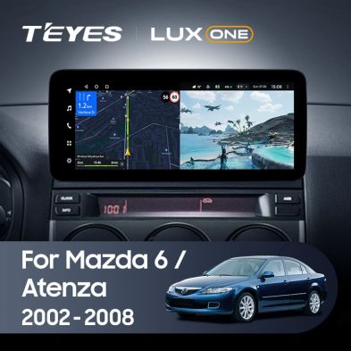 Штатная магнитола Teyes LUX ONE 4/32 Mazda 6 (2002-2008)