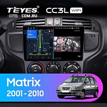Штатная магнитола Teyes CC3L WiFi 2/32 Hyundai Matrix (2001-2010)