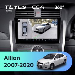 Штатная магнитола Teyes CC4 360 8/128 Toyota Allion T260 (2007-2020) Правый руль