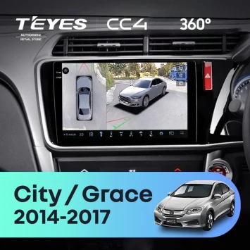 Штатная магнитола Teyes CC4 360 8/128 Honda City (2014-2017) Тип-A Правый руль