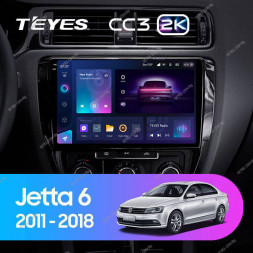 Штатная магнитола Teyes CC3 2K 360 6/128 Volkswagen Jetta 6 (2011-2018)