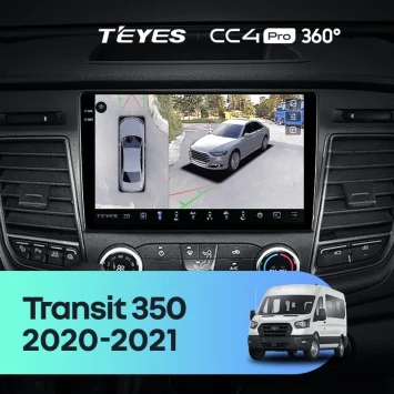 Штатная магнитола Teyes CC4 Pro 360 12/256 Ford Transit 350 (2020-2021)