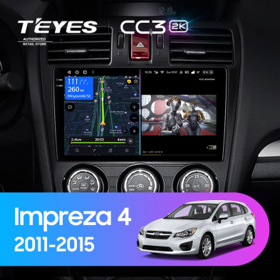 Штатная магнитола Teyes CC3 2K 4/64 Subaru Impreza 4 (2011-2015) Тип-A