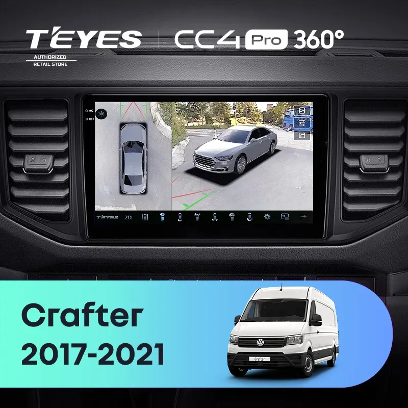 Штатная магнитола Teyes CC4 Pro 360 8/128 Volkswagen Crafter (2017-2021)