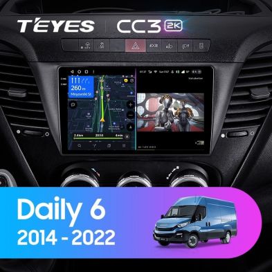 Штатная магнитола Teyes CC3 2K 360 6/128 Iveco Daily 6 (2014-2022)