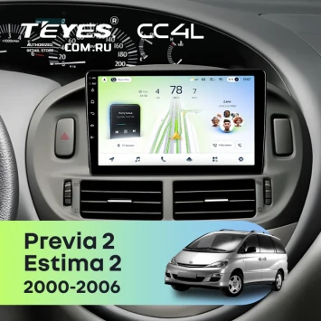 Штатная магнитола Teyes CC4L 6/64 с DTS Toyota Previa 2 (2000-2006)