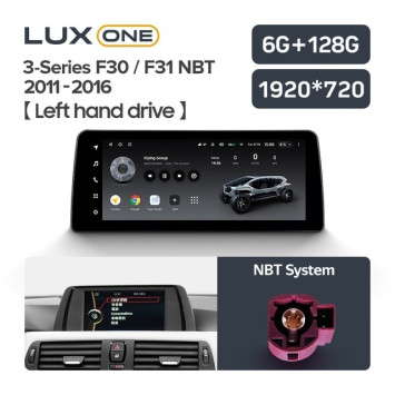 Штатная магнитола Teyes LUX ONE 6/128 BMW 3 серия F30 / F31 (NBT) (2011-2016)