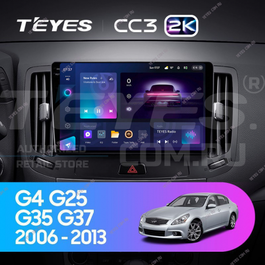 Штатная магнитола Teyes CC3 2K 4/32 Infiniti G4 G25 G35 G37 (2006-2013) — 