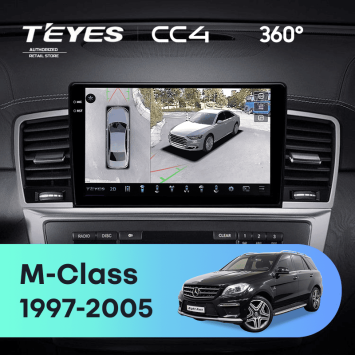 Штатная магнитола Teyes CC4 360 6/64 Mercedes-Benz M-Class I W163 ML (1997-2005) Тип-B