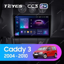 Штатная магнитола Teyes CC3 2K 4/32 Volkswagen Caddy 2K (2004-2010)