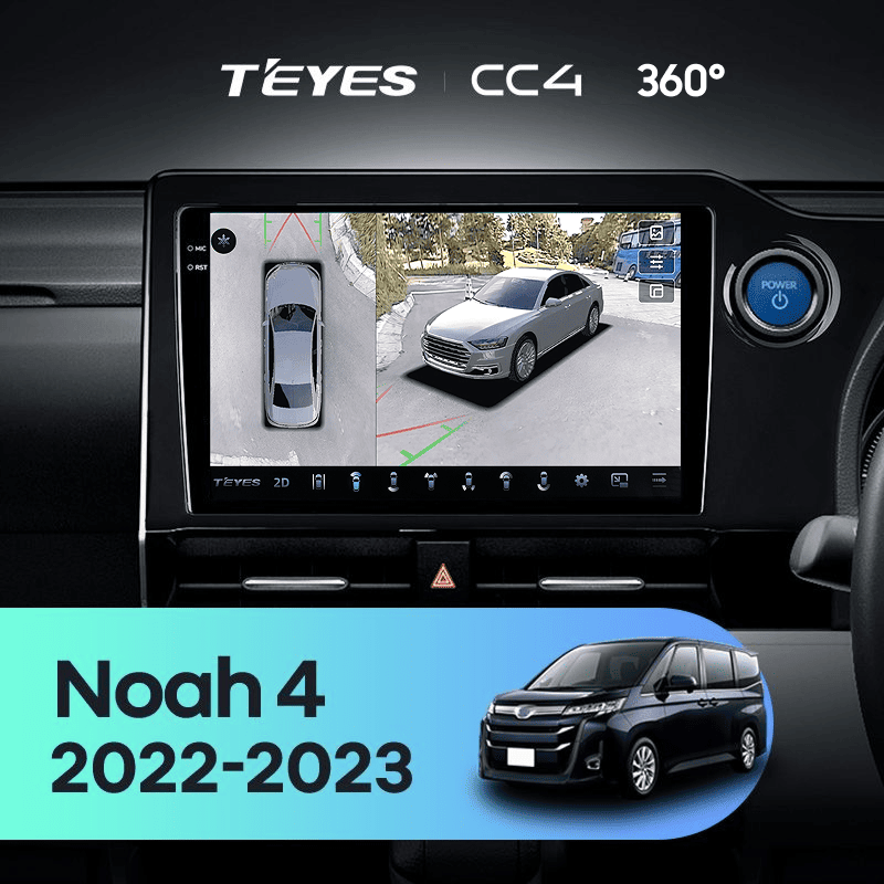 Штатная магнитола Teyes CC4 360 6/64 Toyota Noah 4 R90 (2022-2023) Правый руль