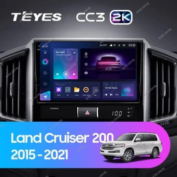 Штатная магнитола Teyes CC3 2K 4/64 Toyota Land Cruiser 200 (2015-2021)