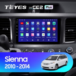 Штатная магнитола Teyes CC2 Plus 4/32 Toyota Sienna 3 XL30 (2010-2014)